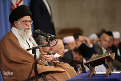 دیدار مسئولین و شرکت کنندگان سی‌وششمین دوره مسابقات بین‌المللی قرآن با رهبر انقلاب