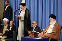 دیدار مسئولین و شرکت کنندگان سی‌وششمین دوره مسابقات بین‌المللی قرآن با رهبر انقلاب