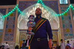 حرم حضرت معصومه(س) در شب نیمه شعبان‎