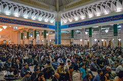 حرم حضرت معصومه(س) در شب نیمه شعبان‎