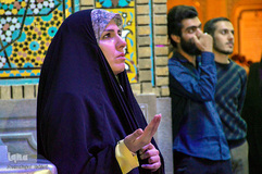 حرم حضرت معصومه(س) در شب نیمه شعبان‎