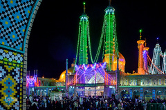 حرم حضرت معصومه(س) در شب نیمه شعبان‎