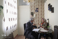 محمد قدیری بیان می‌گوید همسرش نسبت به او محبت بسیاری دارد و همواره در فعالیت‌های فرهنگی او را  پشتیبانی کرده است. 