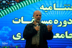 علیرضا محجوب در اختتامیه مسابقات قرآن جامعه کارگری در دهمین روز بیست و هفتمین نمایشگاه بین‌المللی قرآن کریم