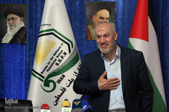 ناصر ابوشریف، نماینده جنبش جهاد اسلامی فلسطین در نشست بررسی امکان و عدم امکان اجرای معامله قرن