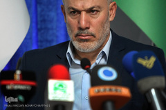 ناصر ابوشریف، نماینده جنبش جهاد اسلامی فلسطین در نشست بررسی امکان و عدم امکان اجرای معامله قرن