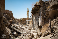 خیابان‌های ویران موصل، دو سال پس از اینکه این شهر از چنگال داعش آزاد شد.