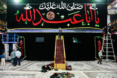 برپایی خیمه ی عزای حسینیه کربلای های تهران