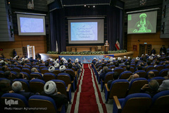 تودیع حجت‌الاسلام محمدحسن اختری، دبیر کل سابق و معارفه رضا رمضانی، دبیرکل جدید مجمع جهانی اهل بیت