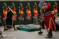 اجرای مراسم تعزیه خوانی در بازار تهران