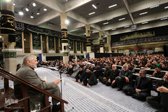 اولین شب مراسم عزاداری حضرت اباعبدالله الحسین(ع) در حسینیه امام خمینی(ره)