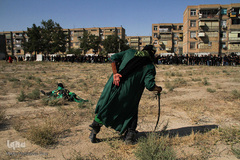 مراسم شبیه خوانی در شهرک عرب‌های مشهد