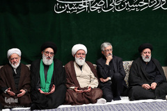 مراسم عزاداری شب شام غریبان حسینی(ع) در حسینیه امام‌خمینی(ره)