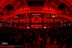 حرم مطهر امام حسین(ع) در شام غریبان