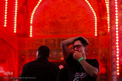 حرم مطهر امام حسین(ع) در شام غریبان