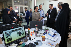 بازدید سردار بهمن کارگر، رئیس بنیاد حفظ آثار و نشر ارزش‌های دفاع مقدس از ایکنا