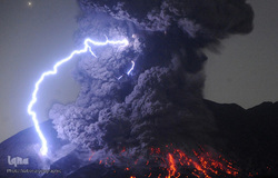 تصاویر حیرت انگیز از فوران آتشفشان‌ها