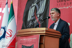 سیدعباس صالحی، وزیر فرهنگ و ارشاد اسلامی در اختتامیه پنجمین دوره جایزه جهانی اربعین