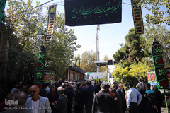 مراسم بدرقه پیک امید کانون به پیاده روی اربعین