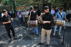 مراسم بدرقه پیک امید کانون به پیاده روی اربعین