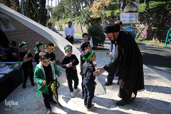 پیاده روی جاماندگان نونهال اربعین حسینی در دانشگاه امام صادق(ع)