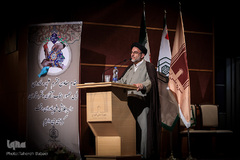 حجت‌الاسلام والمسلمین سیدمهدی خاموشی، نماینده ولی‌فقیه و رئیس سازمان اوقاف و امور خیریه در همایش ملی یاوران وقف