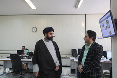 بازدید حجت الاسلام والمسلمین سیدمسعود میریان، مدیر مرکز قرآن کریم آستان قدس رضوی از تحریریه ایکنا