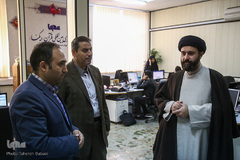 بازدید حجت الاسلام والمسلمین سیدمسعود میریان، مدیر مرکز قرآن کریم آستان قدس رضوی از تحریریه ایکنا