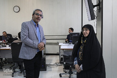  بازدید اشرف بروجردی، رئیس سازمان اسناد و کتابخانه ملی ایران از تحریریه ایکنا