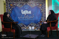  حضور اشرف بروجردی، رئیس سازمان اسناد و کتابخانه ملی ایران در استودیو مبین