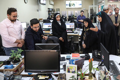  بازدید اشرف بروجردی، رئیس سازمان اسناد و کتابخانه ملی ایران از تحریریه ایکنا