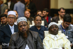 تجدید میثاق مهمانان سی و سومین کنفراس وحدت اسلامی با آرمان های امام