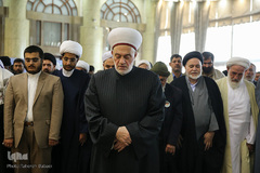 اقامه نماز وحدت به امامت شیخ فرفور، از مفتیان بزرگ سوریه