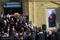 مراسم تشییع پیکر مرحوم «موسوی قهار» مداح و مناجات خوان پیشکسوت