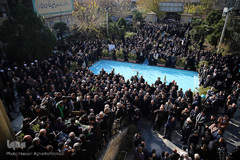 مراسم تشییع پیکر مرحوم «موسوی قهار» مداح و مناجات خوان پیشکسوت