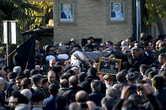 مراسم تشییع پیکر مرحوم «موسوی قهار» مداح و مناجات خوان پیشکسوت