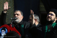 مراسم تشییع پیکر مرحوم «موسوی قهار» مداح و مناجات خوان پیشکسوت