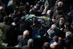 مراسم تشییع پیکر مرحوم «موسوی قهار» مداح و مناجات خوان پیشکسوت