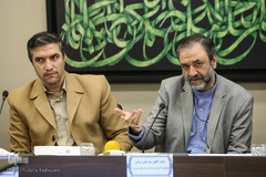 سیدعلی سرابی و حسن محمدی در جلسه کمیسیون توسعه فعالیتهای تبلیغ و ترویج قرآن کریم