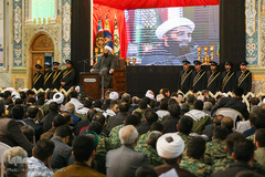 مراسم بزرگداشت شهادت سردار سلیمانی در حرم حضرت معصومه(س)