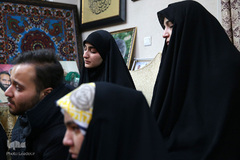 حضور رهبر معظم انقلاب در منزل سردار شهید سپهبد سلیمانی