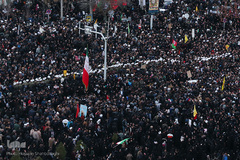 تشییع پیکر مطهر سردار شهید سپهبد قاسم سلیمانی درقم