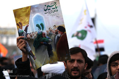 تشییع پیکر مطهر سردار شهید سپهبد قاسم سلیمانی درقم