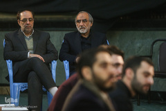 احمد حاجی شریف و سیدجواد سادات فاطمی در مراسم بزرگداشت شهید سپهبد قاسم سلیمانی