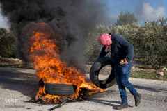 درگیری میان شهروندان فلسطینی و نظامیان صهیونیست