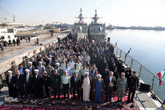 محفل انس با قرآن کاروان قرآنی انقلاب بر عرشه ناو شکن سهند نیروی دریایی ارتش