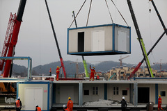 تکمیل شدن بیمارستان هزار تختخوابی چین