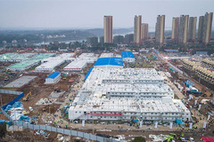 تکمیل شدن بیمارستان هزار تختخوابی چین