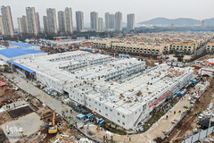 تکمیل شدن بیمارستان هزار تختخوابی چین