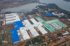 تکمیل شدن بیمارستان هزار تختخوابی چین